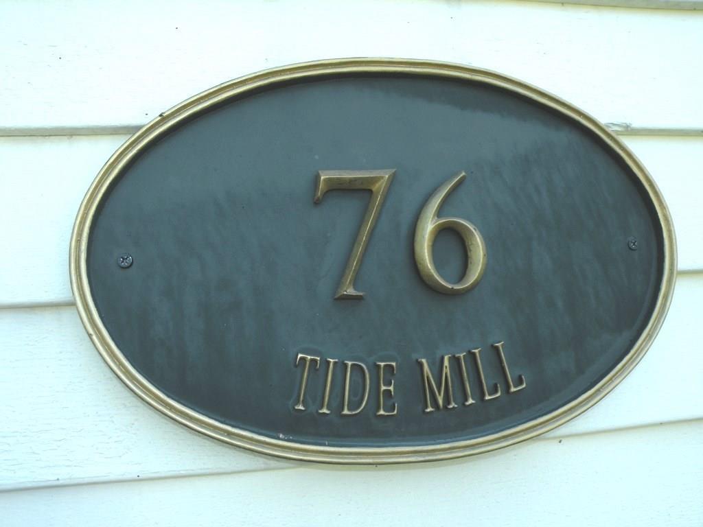 76 Tide Mill Road Portland, ME 04102 - Photo 33 of 33 Brass house number plaque