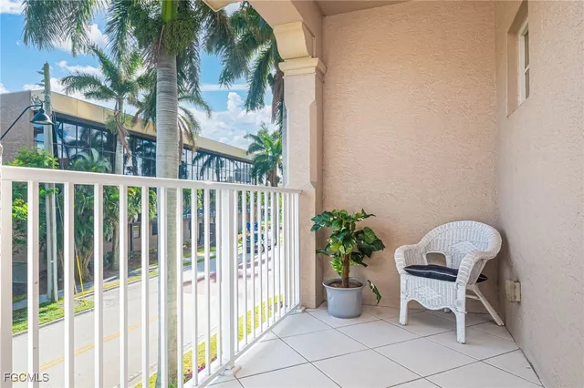 a house view with a seating space