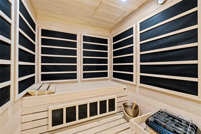 a living room with wooden floor