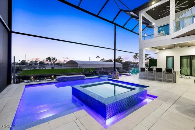 a outdoor space with patio lots of furniture