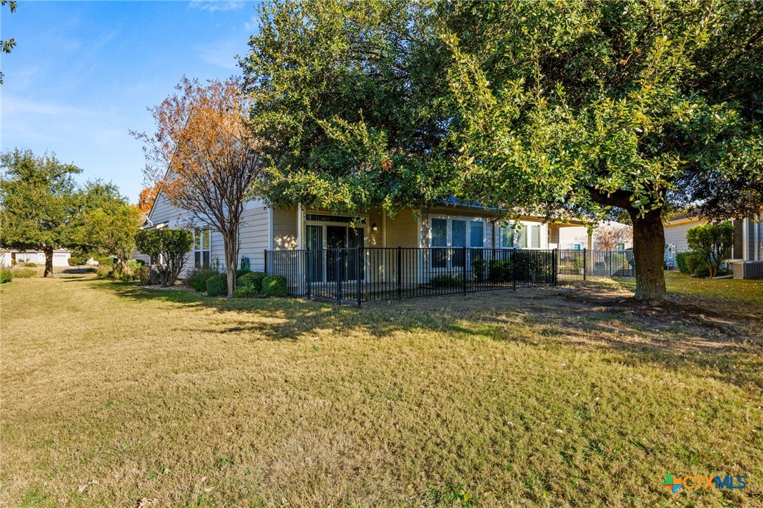 303 Bonham Loop Georgetown, TX 78633 - Photo 12 of 12 Back Yard with Wrought Iron Fence