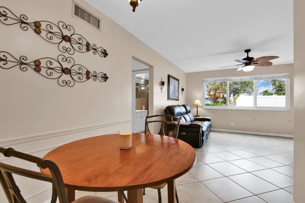 a living room with furniture and window