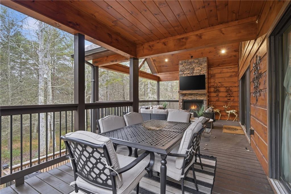 41 Bunks Way Morganton, GA 30560 - Photo 26 of 33 a view of a dining room with furniture window and wooden floor
