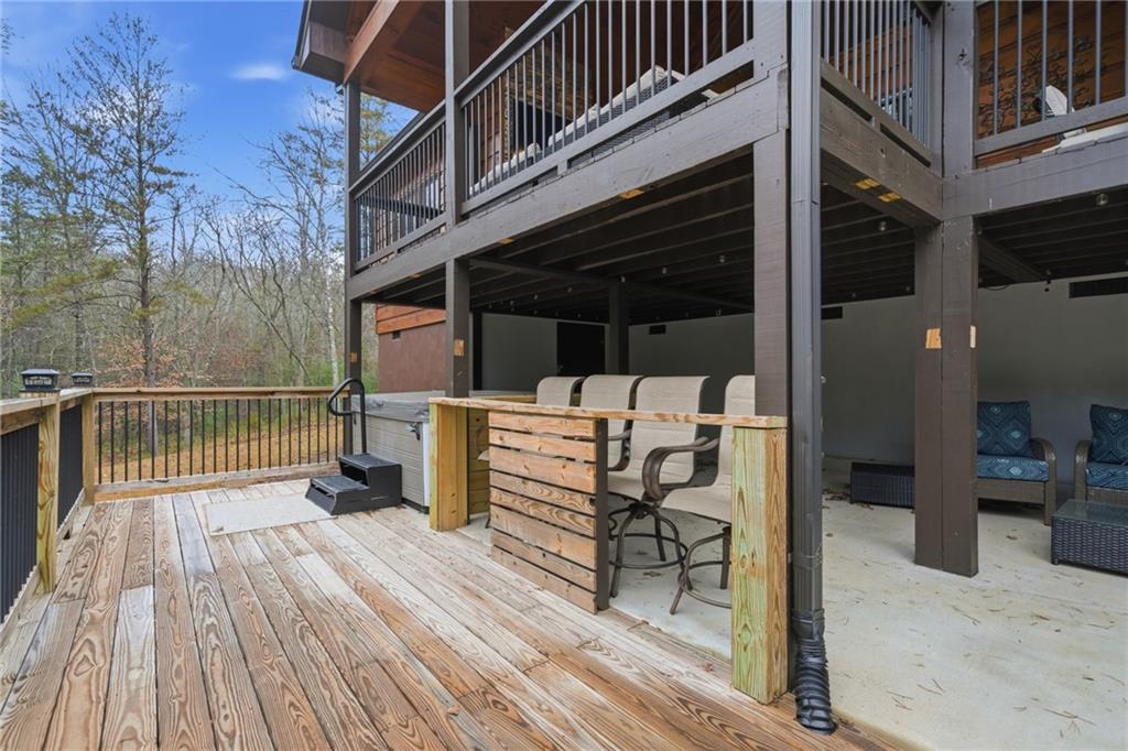 41 Bunks Way Morganton, GA 30560 - Photo 29 of 33 a view of a roof deck with wooden floor and fence
