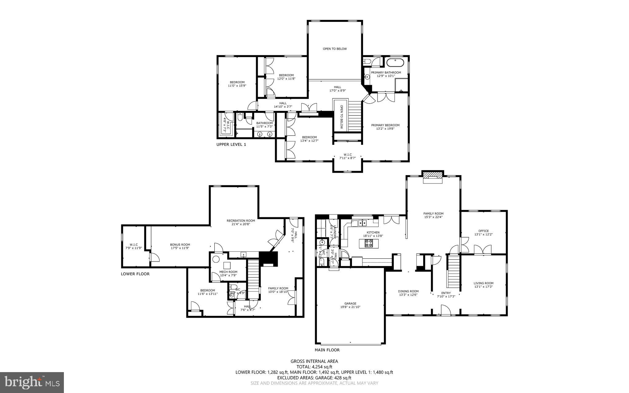 6445 Stream Valley Way Gaithersburg, MD 20882 - Photo 34 of 37 Overall Floor Plan