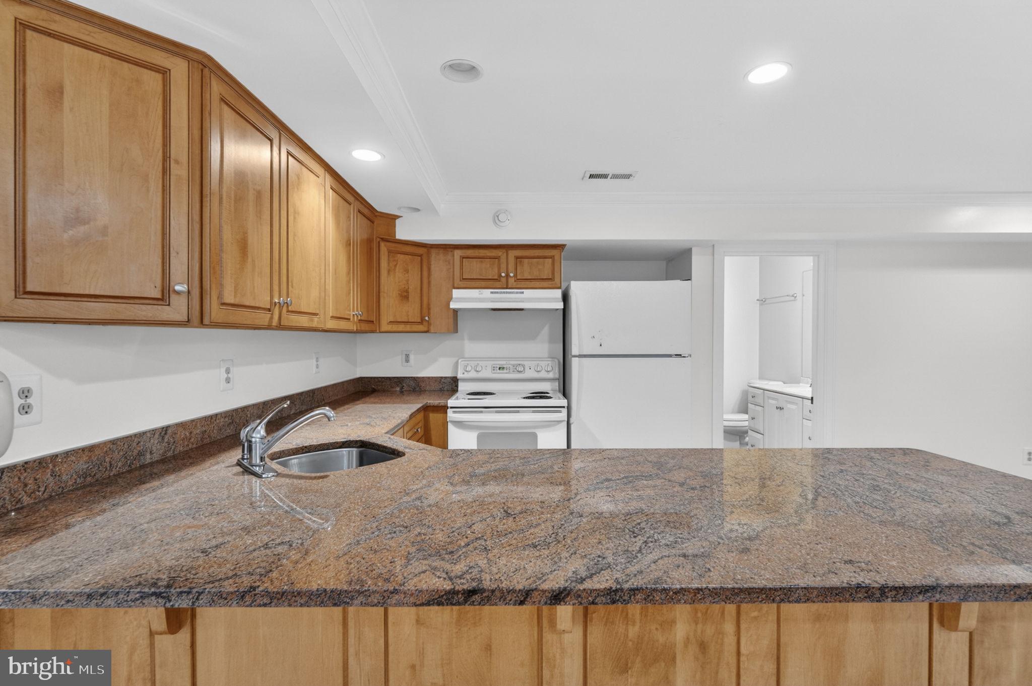 4531 Den Haag Road Warrenton, VA 20187 - Photo 64 of 103 a kitchen with stainless steel appliances granite countertop a sink refrigerator and cabinets