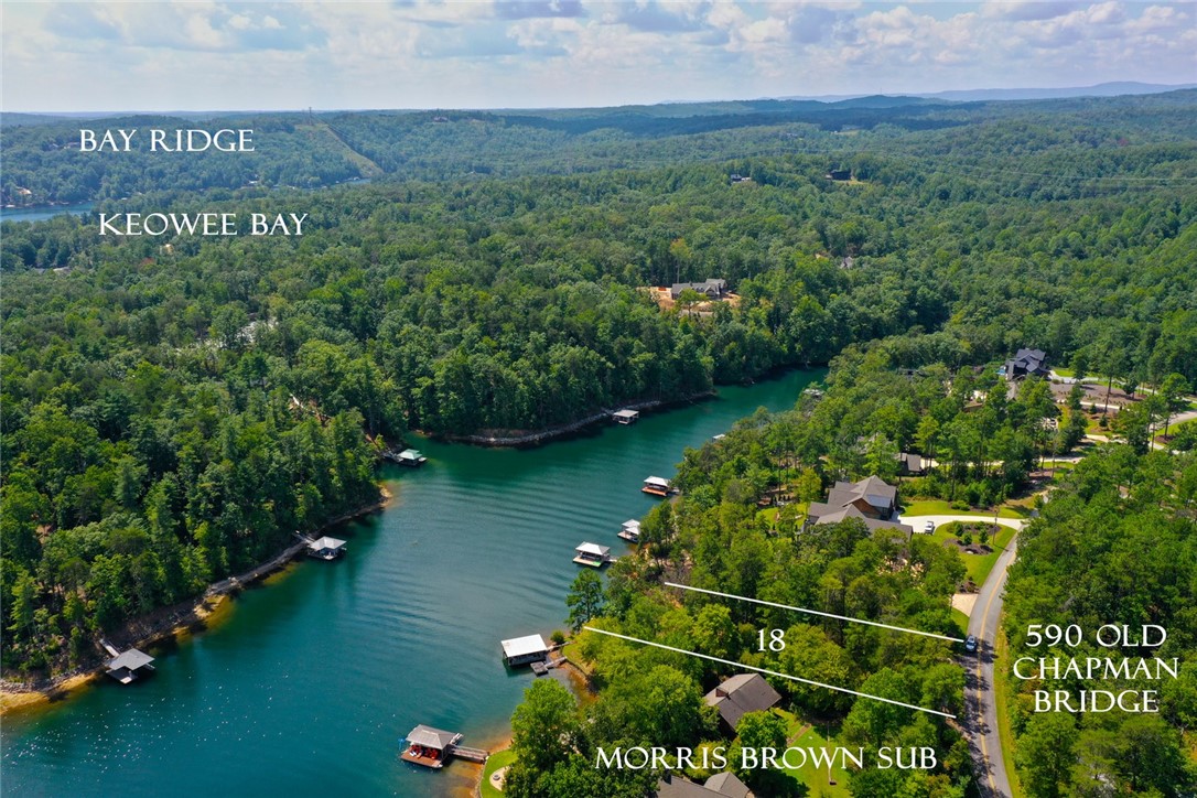 590 Old Chapman Bridge Road Salem, SC 29676 - Photo 6 of 43 Lush forested hills surround a winding deep water cove with private boat docks.