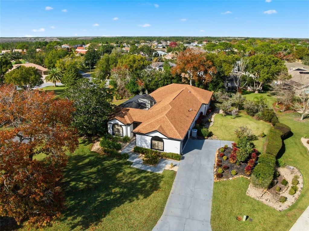 8451 Delta Court Weeki Wachee, FL 34613 - Photo 63 of 64 an aerial view of a house with a garden