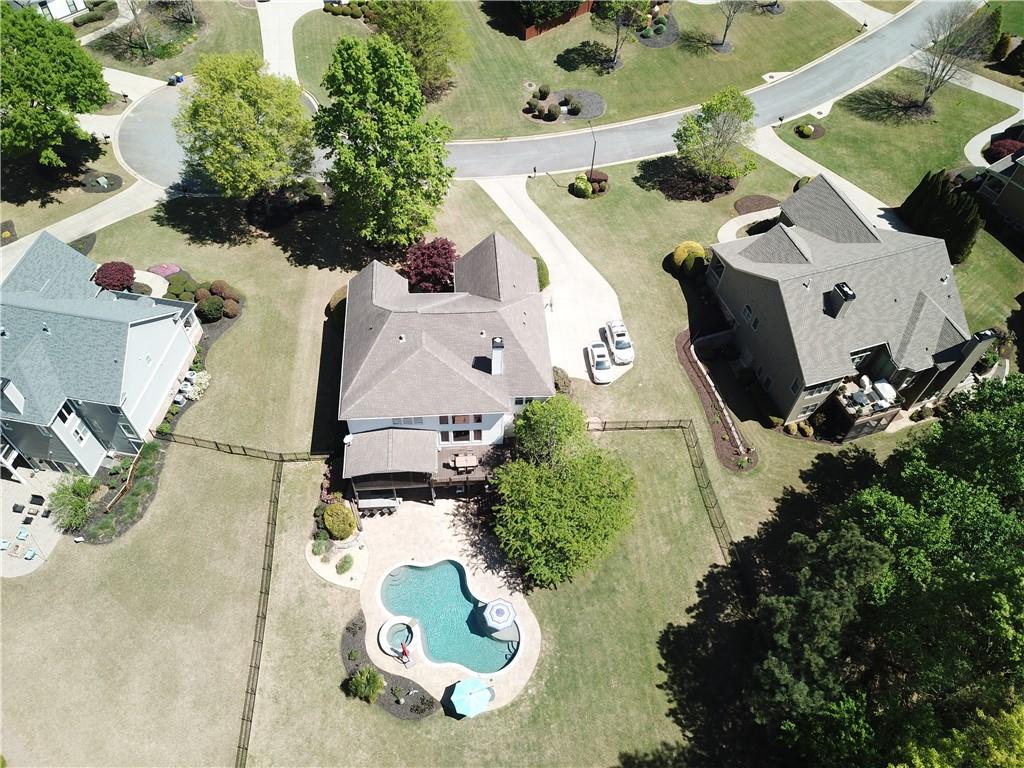 310 Flatstone Way Marietta, GA 30064 - Photo 42 of 44 an aerial view of a house with outdoor space