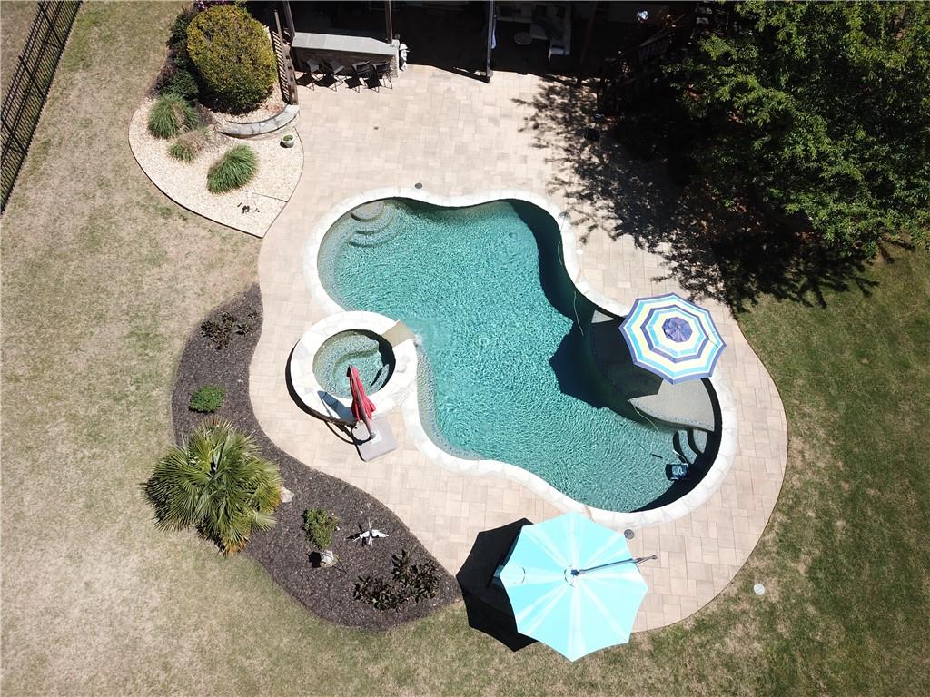 310 Flatstone Way Marietta, GA 30064 - Photo 43 of 44 an aerial view of a highlighted house