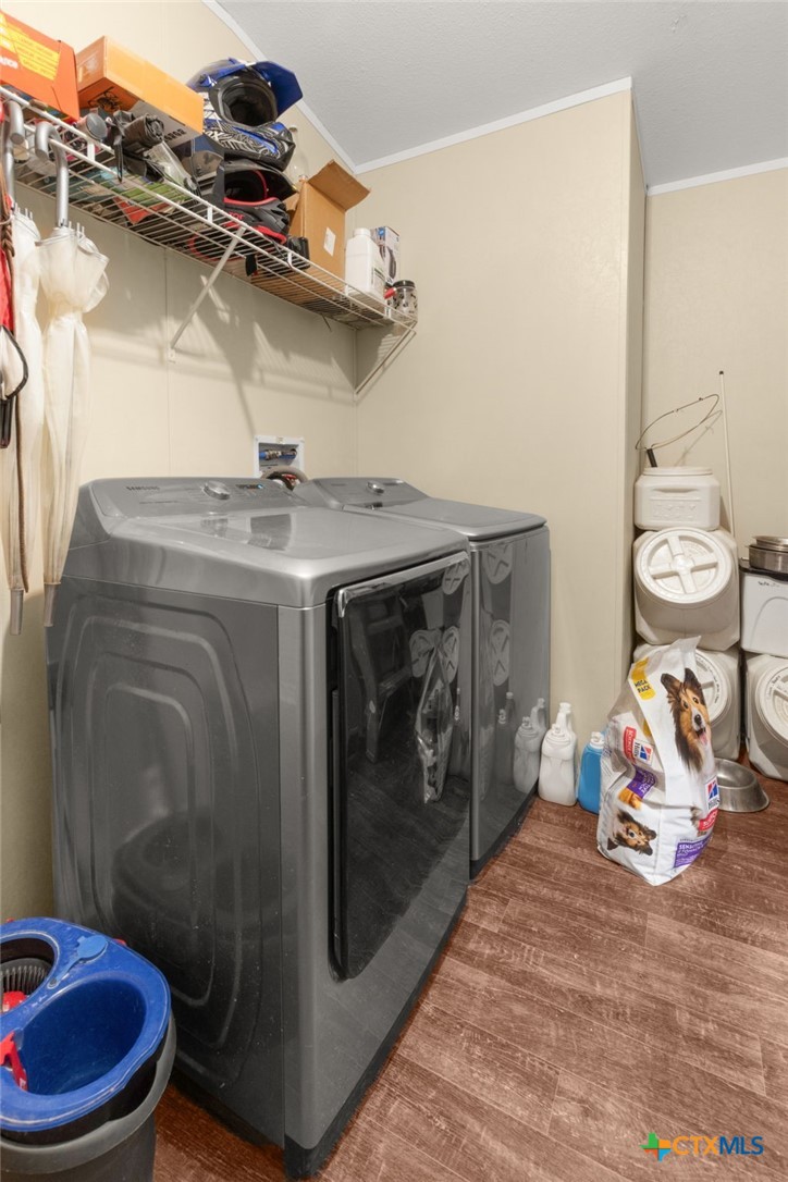 411 Private Road 3447 Kempner, TX 76539 - Photo 23 of 33 a utility room with dryer and washer