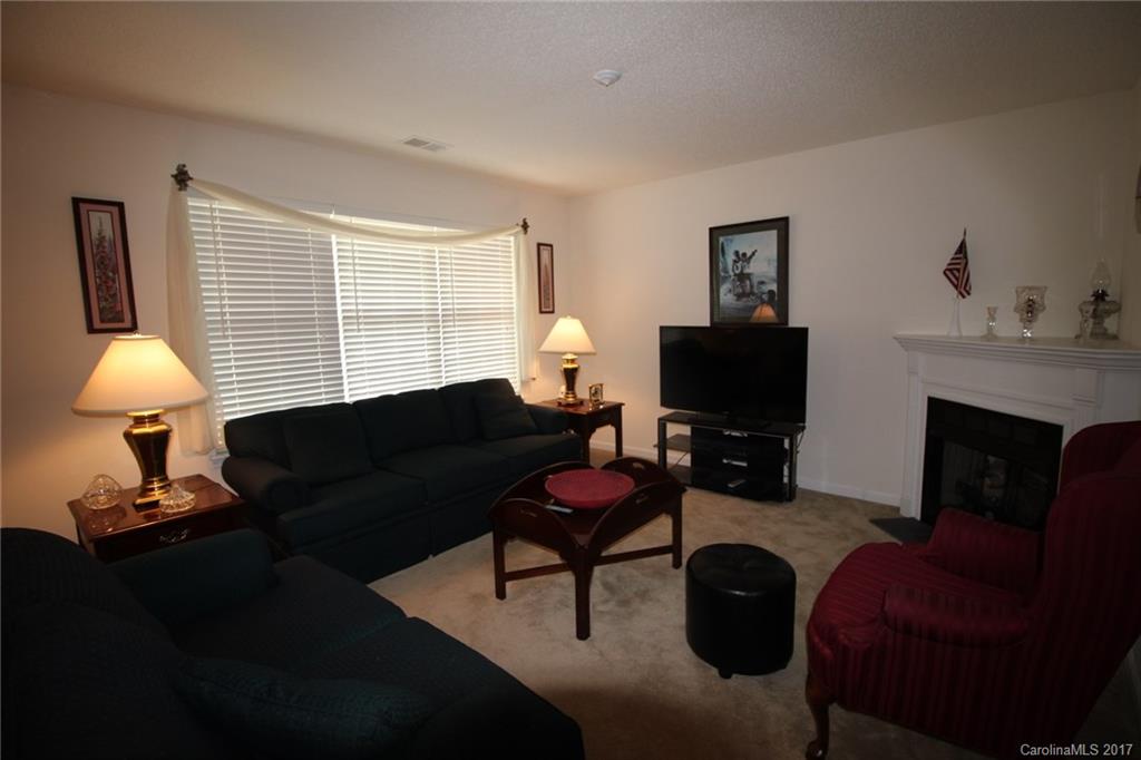8272 Rudolph Road, Unit 8272 Charlotte, NC 28216 - Photo 3 of 17 a living room with furniture a fireplace and a window