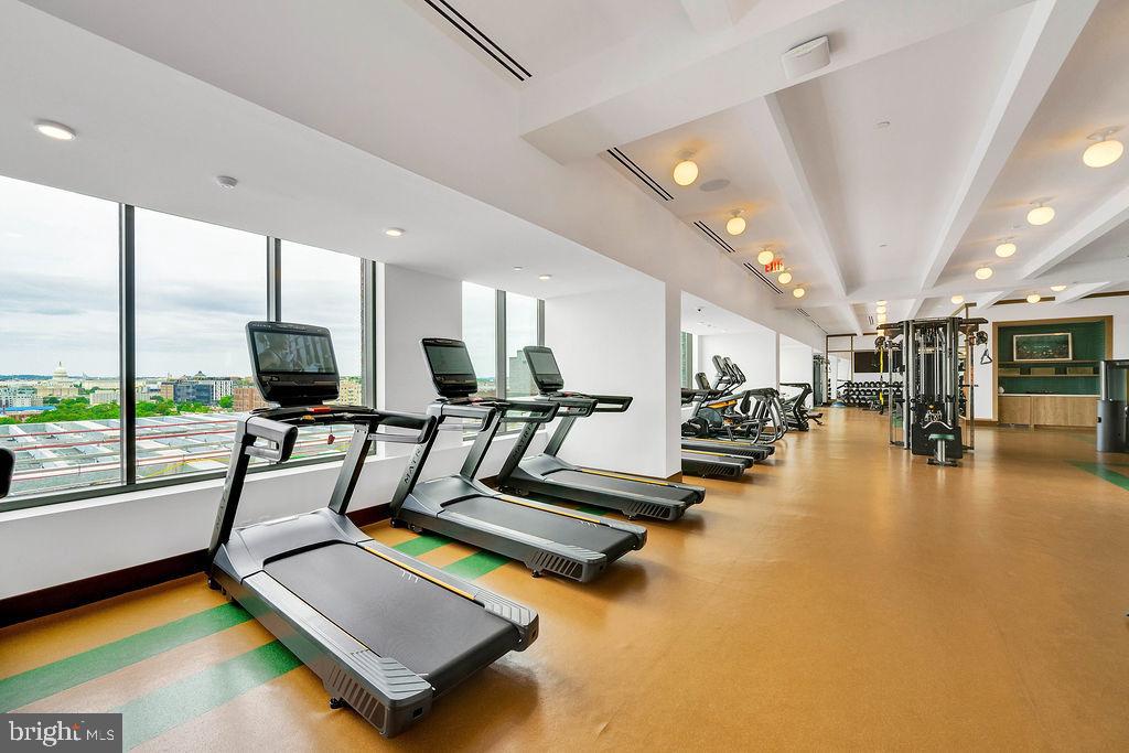 113 Potomac Avenue Southwest, Unit 1231 Washington, DC 20024 - Photo 27 of 51 a view of a room with gym equipment