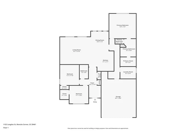 $369,900 | 1122 Langdoc Street, Moncks Corner, SC 29461