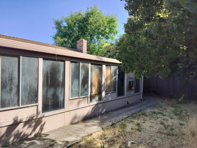 a view of a house with a door