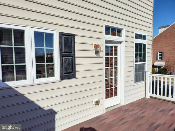 a front view of a building with entryway