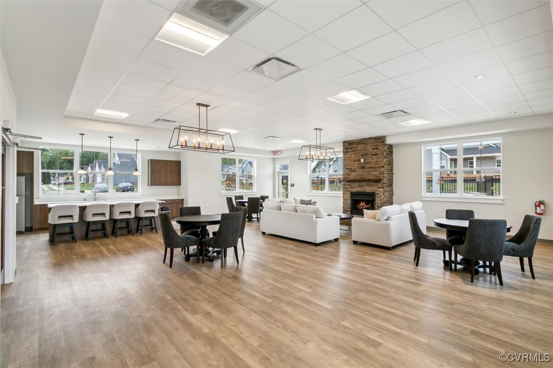 115 Apprentice Landing Williamsburg, VA 23185 - Photo 42 of 49 a living room with furniture dining table and a large window