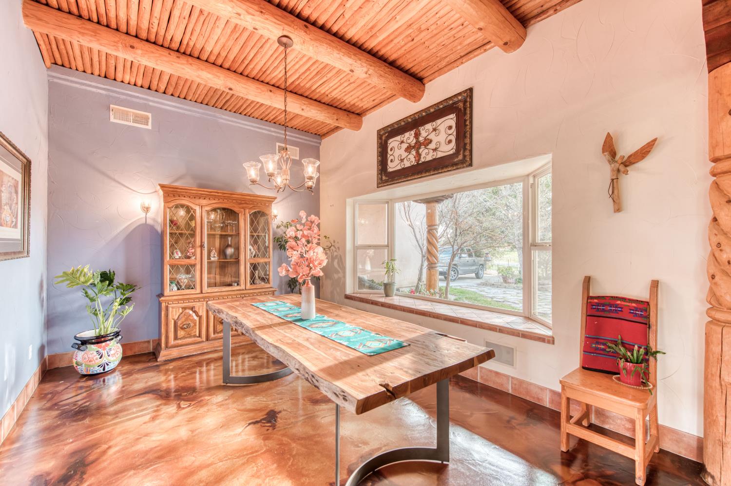 17433 El Dorado Madera, CA 93636 - Photo 5 of 49 a living room with furniture and a floor to ceiling window