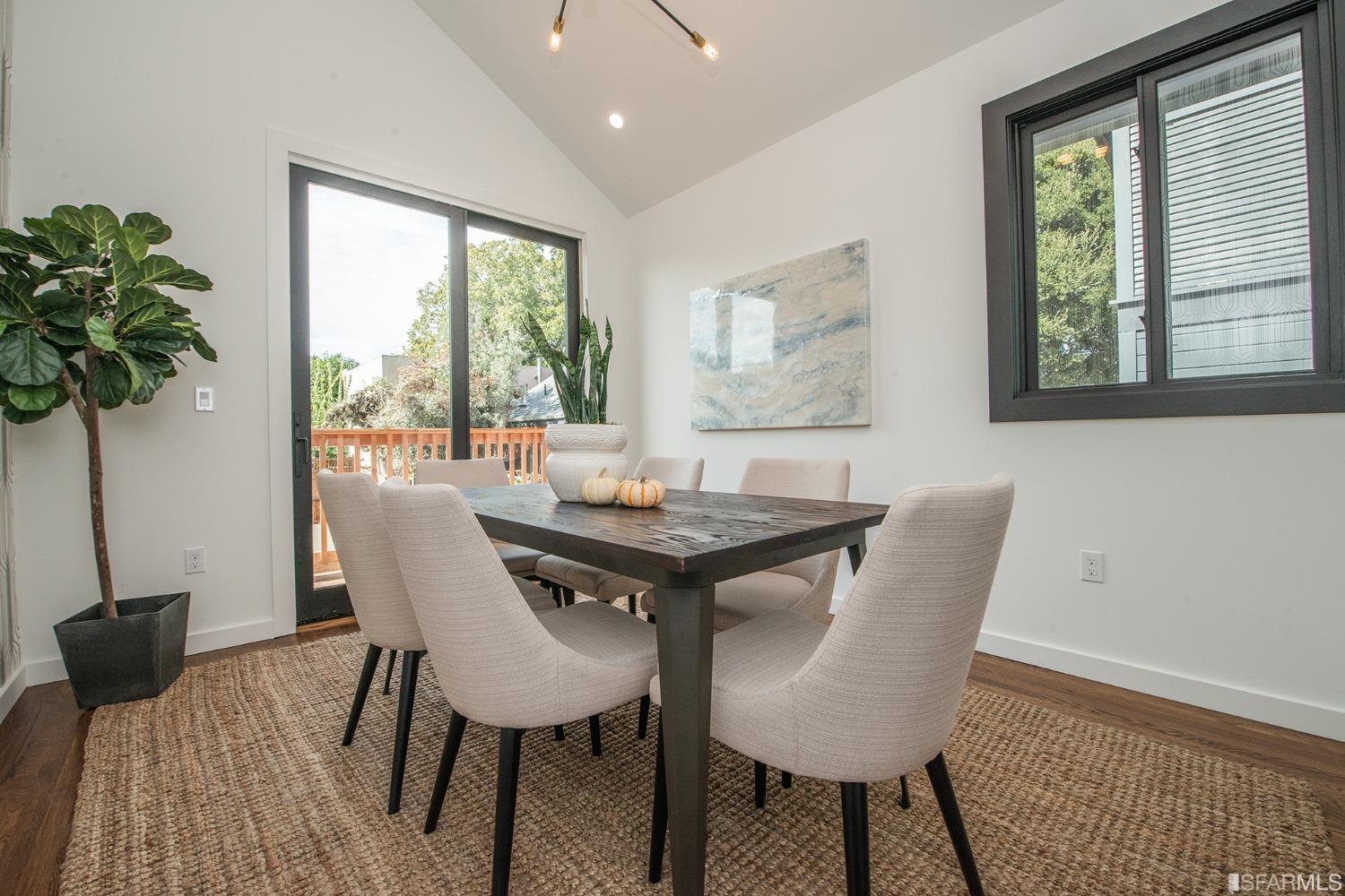 2422 Bonar Street Berkeley, CA 94702 - Photo 18 of 54 a view of a dining room with furniture and window