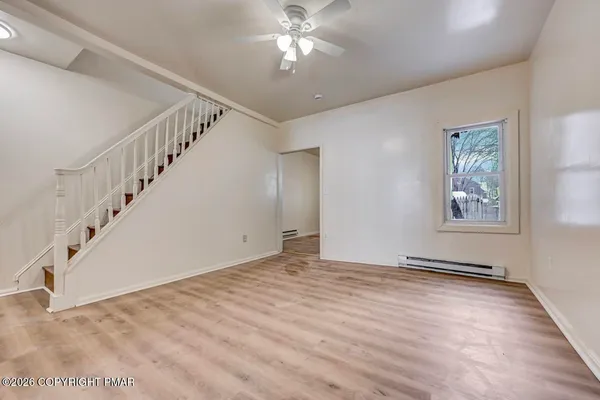 wooden floor in an empty room