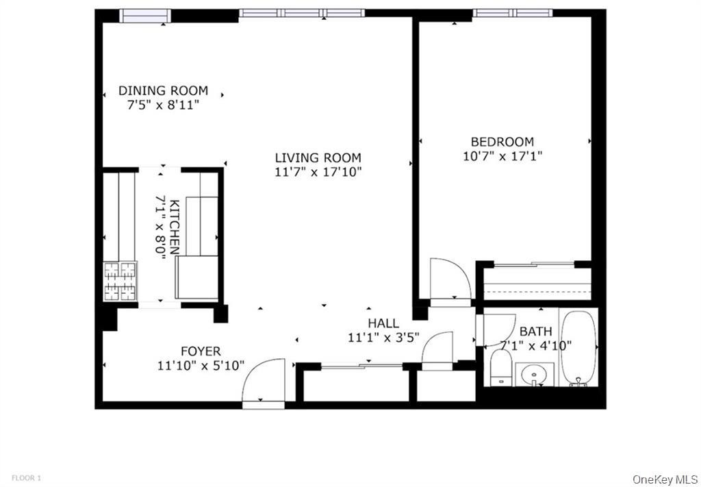 4200 Herkimer Place, Unit 4E Bronx, NY 10470 - Photo 8 of 8 View of home floor plan