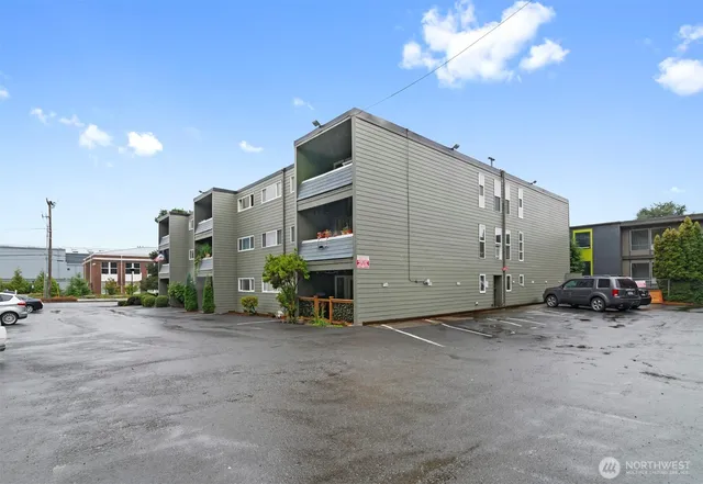 a view of a car garage