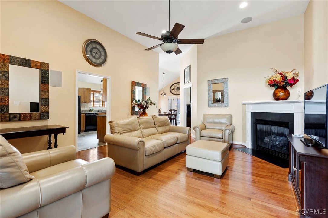 2901 Kingsdale Road North Chesterfield, VA 23237 - Photo 3 of 22 a living room with furniture and a fireplace