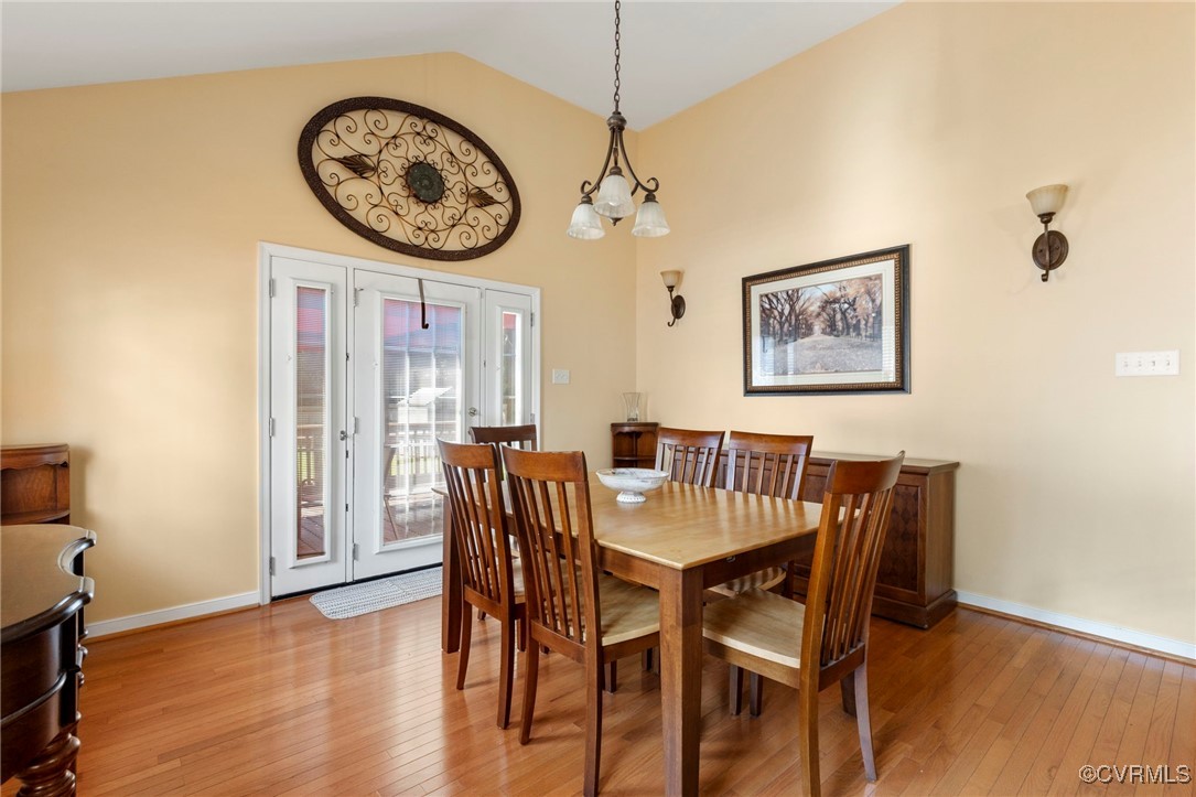2901 Kingsdale Road North Chesterfield, VA 23237 - Photo 5 of 22 a view of a dining area with furniture window and wooden floor