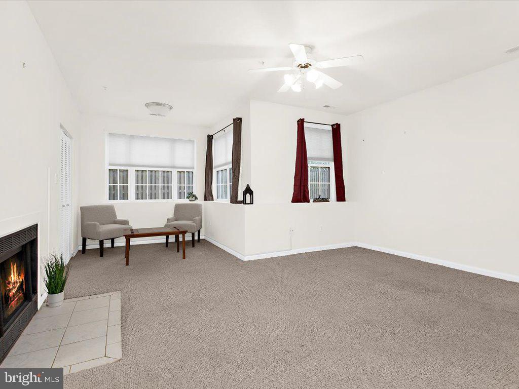 602 Moonglow Road, Unit 101 Odenton, MD 21113 - Photo 9 of 30 a living room with furniture and a fireplace