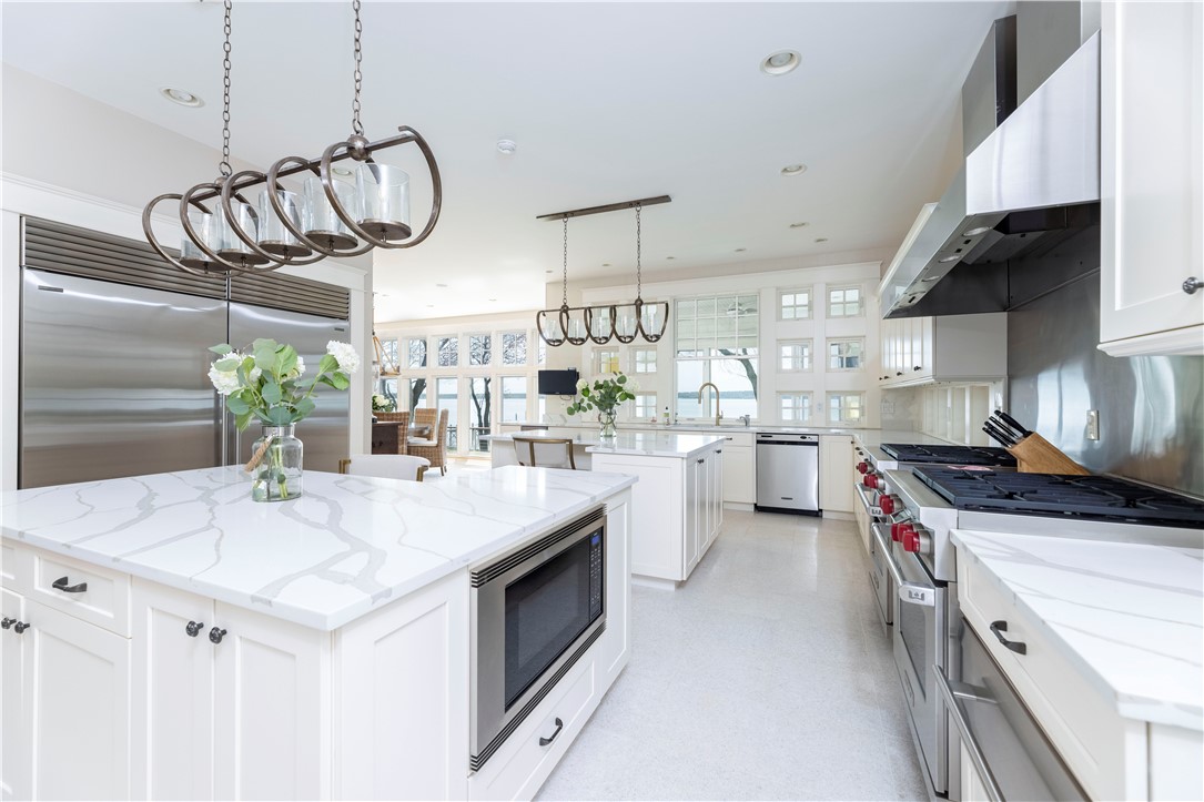 196 Channel View Warwick, RI 02889 - Photo 17 of 50 Dual Kitchen- Two large islands, huge Subzero refrigerator.