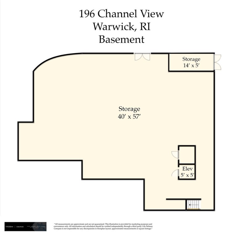 196 Channel View Warwick, RI 02889 - Photo 44 of 50 Full basement with 10'ceiling, elevator access, built in storage, and walk out.