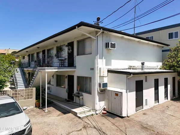 a front view of a house with balcony