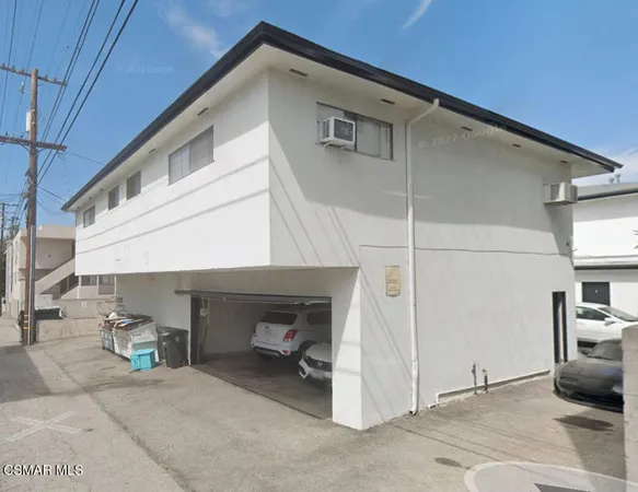 a view of a car garage door