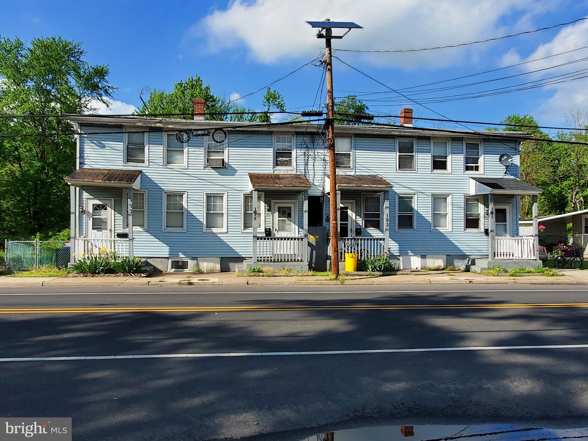 Street view of all 4 units 191-197 Rancocas Rd.