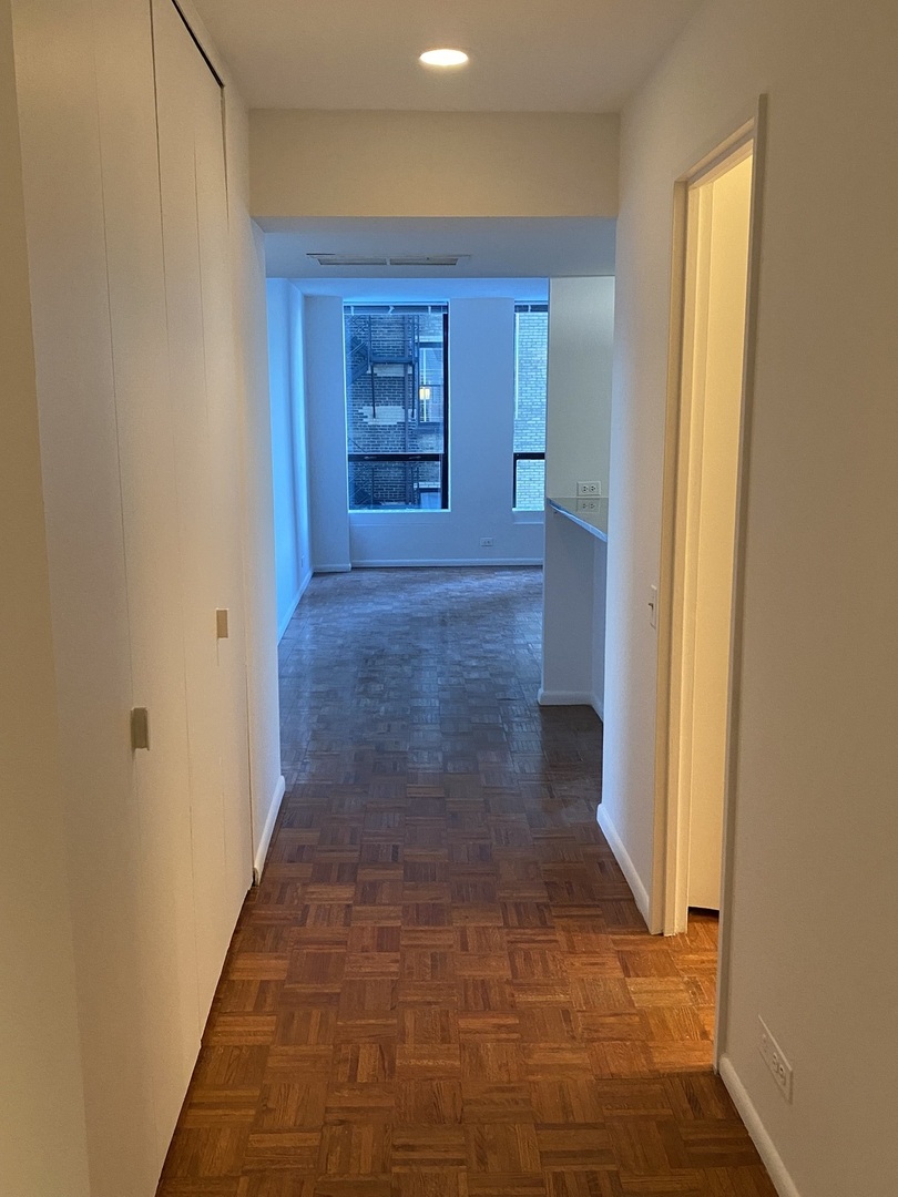 260 East Chestnut Street, Unit 708 Chicago, IL 60611 - Photo 3 of 12 a view of hallway with wooden floor