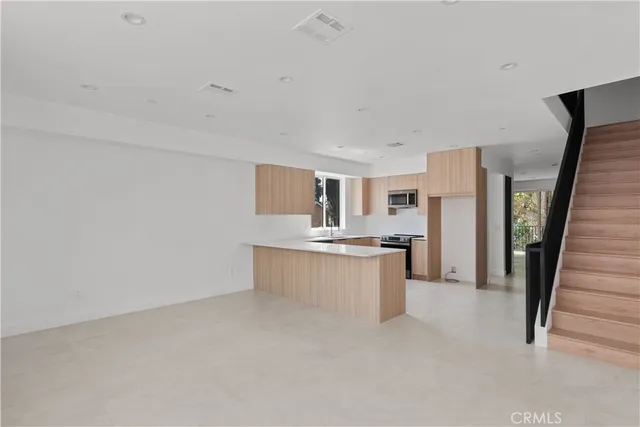 a view of a hallway with window