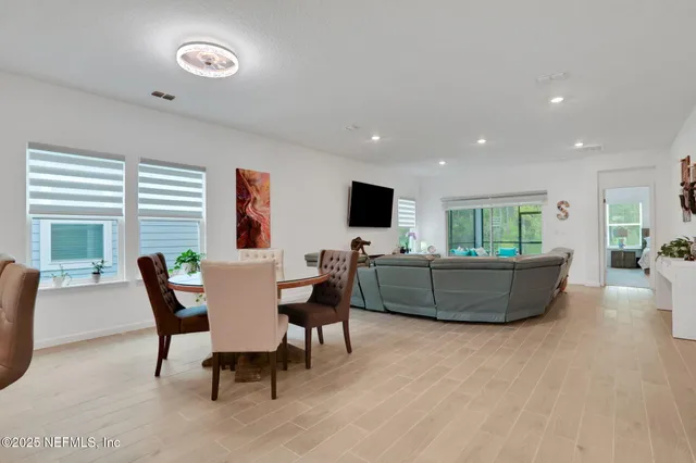 a room with furniture and a window