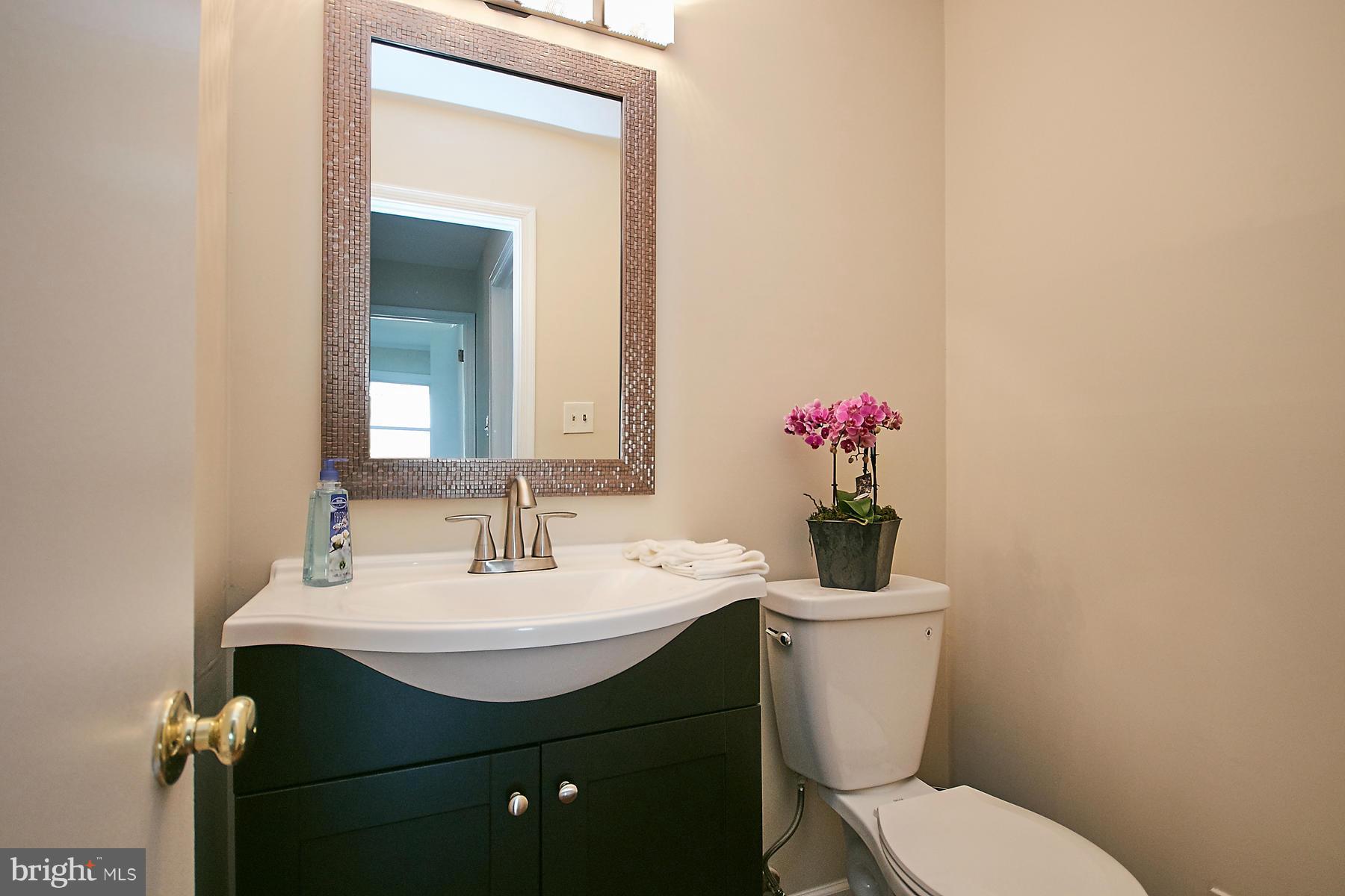 1744 Lockerbie Lane Vienna, VA 22182 - Photo 18 of 30 a bathroom with a sink mirror and toilet