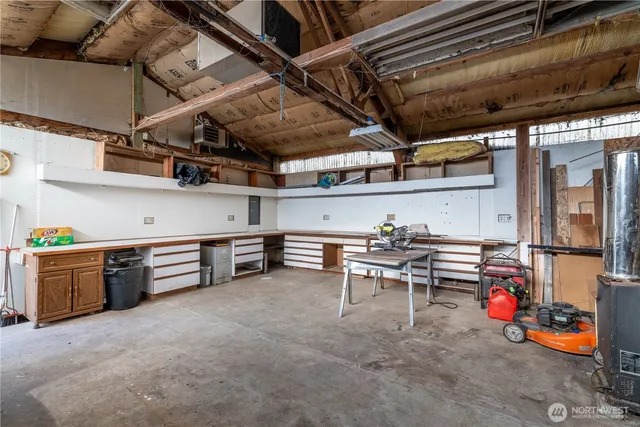 a view of storage and utility room