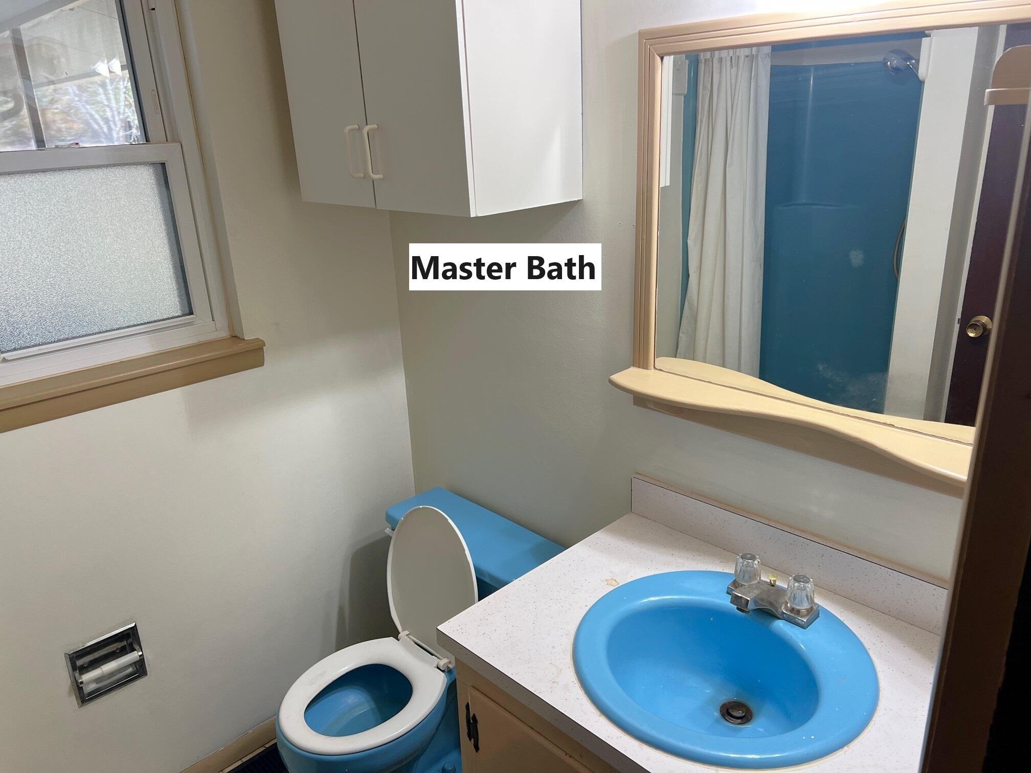 401 Mims Road DeFuniak Springs, FL 32433 - Photo 34 of 78 a bathroom with a sink a toilet and a mirror