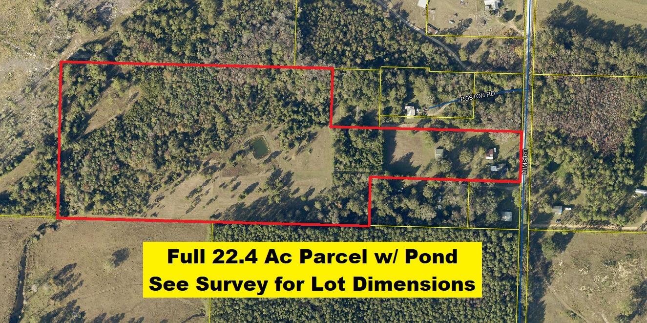 401 Mims Road DeFuniak Springs, FL 32433 - Photo 73 of 78 Aerial - Full 22.4 Ac