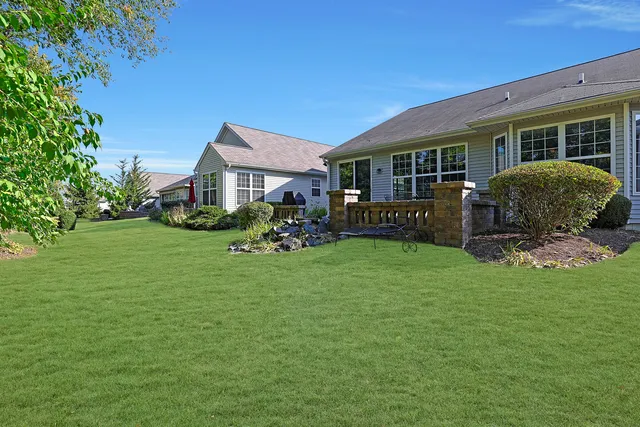 a house view with a garden space