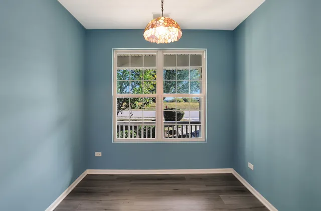 a window in an empty room