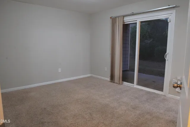 a view of a balcony with an outdoor space