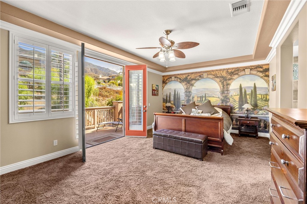 9856 Summerhill Road Rancho Cucamonga, CA 91737 - Photo 19 of 38 The Master Suite Has A Private Balcony That Looks Out To The Gorgeous Mountain Range