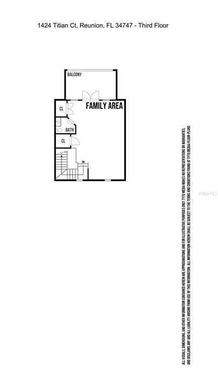 1424 Titian Court Reunion, FL 34747 - Photo 63 of 63 a picture of a floor plan