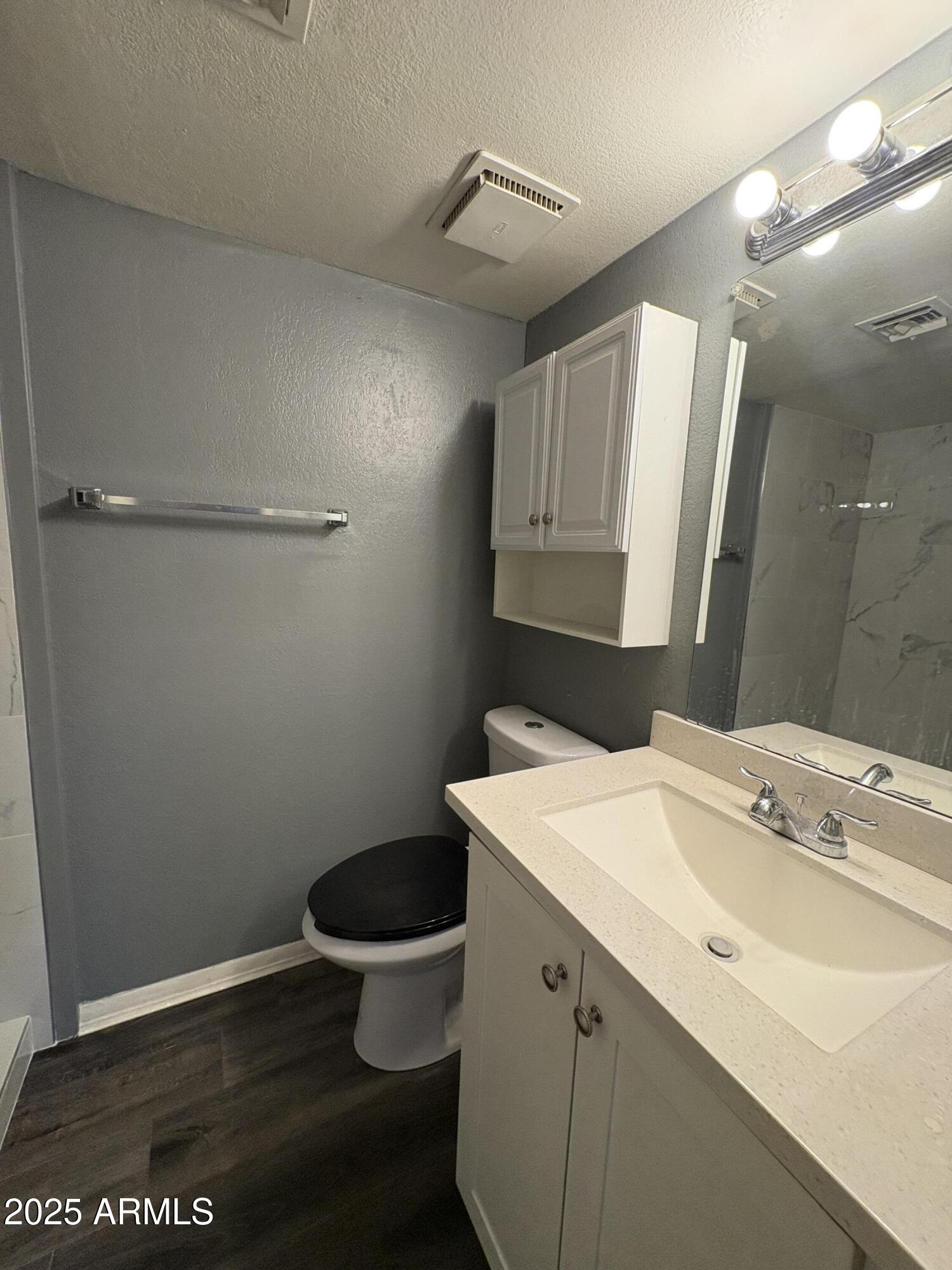 2938 North 61st Place, Unit 150 Scottsdale, AZ 85251 - Photo 18 of 24 a bathroom with a sink and a toilet