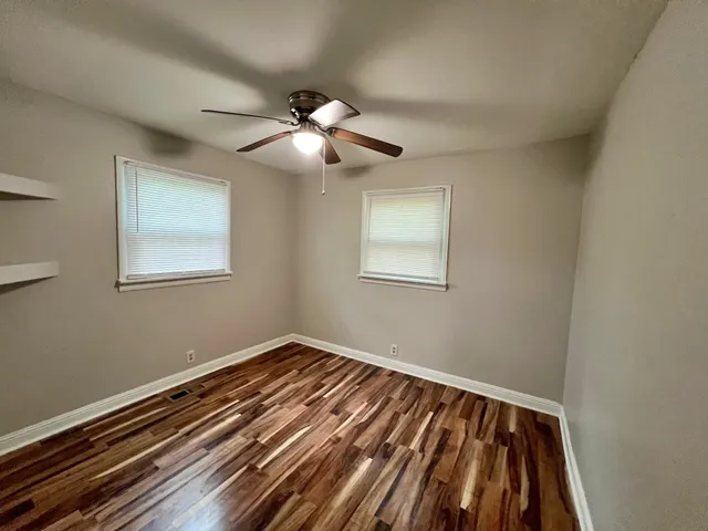 a view of wooden floor in a room