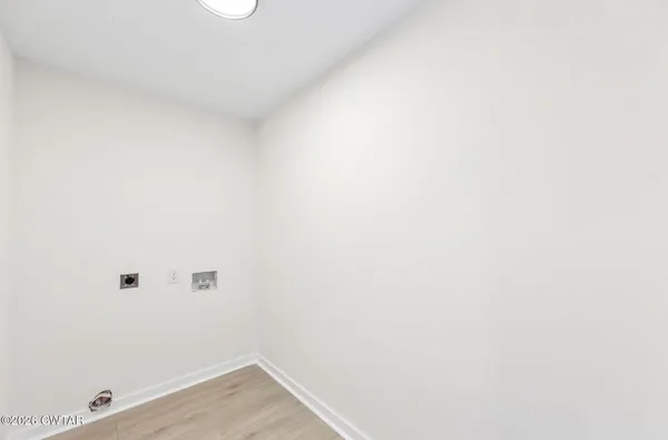 a view of small space with empty racks