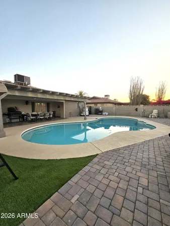 a view of a volley ball court